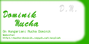 dominik mucha business card